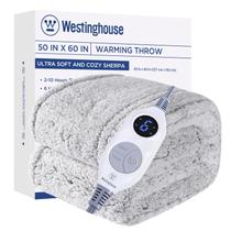 Cobertor elétrico Westinghouse Throw Size 50x150cm cinza claro