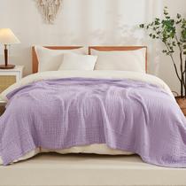 Cobertor EMME Cotton King Size 108x90cm, leve, lavanda
