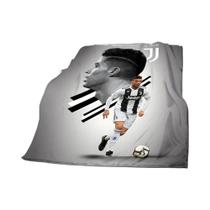 Cobertor Estampado De Futebol CR7 Quente, Macio E Confortável Para Piquenique, Casa, Viagem,