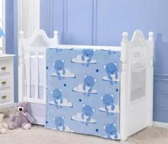 Cobertor etruria baby flannel baby urso azul 0,90cm x 1,10m