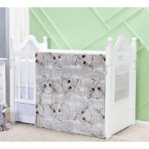 Cobertor Etruria Baby Flannel Cinza Fantinho Antialérgico 110x90