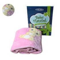 Cobertor Etruria Baby Flannel Rosa Lolla Antialérgico 110x90