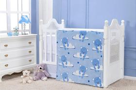 Cobertor Etruria Flannel Urso Azul - 110cm x 90cm - Antialérgico
