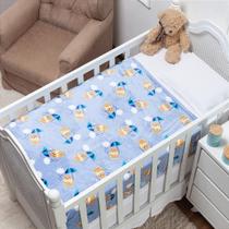 Cobertor Etruria Petit Ben Azul - 100% Poliéster, Antialérgico, 1,10 x 0,90 M Cobertor Etruria Petit Ben Azul - 100% Poliéster, Antialérgico, 1,10 x 0,90 M