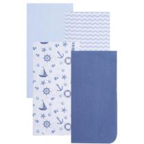Cobertor EVERYDAY KIDS, flanela de algodão macio, 76 x 76 cm, pacote com 4 Cobertor EVERYDAY KIDS, flanela de algodão macio, 76 x 76 cm, pacote com 4