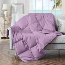 Cobertor Feather Down Throw puredown Lightweight Lavender Cobertor Feather Down Throw puredown Lightweight Lavender