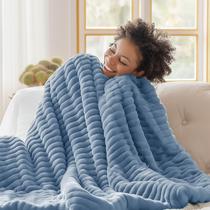 Cobertor Flanela Bedsure Twin GentleSoft - Aveludado e Aconchegante - Azul Ashley Cobertor Flanela Bedsure Twin GentleSoft - Aveludado e Aconchegante - Azul Ashley