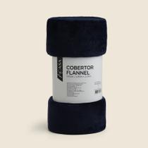 Cobertor Flannel Azul Marinho - ACASA Cobertor Flannel Azul Marinho - ACASA