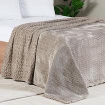 Cobertor Flannel e Sherpa Lã de Carneiro Casal CAMURÇA - Tessi