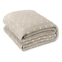 Cobertor flannel poa - casal - bege corttex Cobertor flannel poa - casal - bege corttex