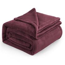 Cobertor Fleece Bedsure King Size Vermelho Borgonha - 280GSM