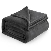 Cobertor Fleece Bedsure Queen Size Cinza Escuro - 230x230cm