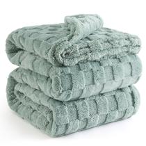 Cobertor Fleece Bedsure Queen - Verde Sálvia 230x230cm Cobertor Fleece Bedsure Queen - Verde Sálvia 230x230cm