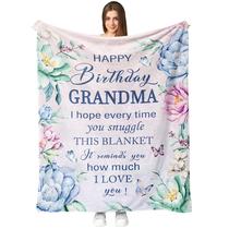 Cobertor Fouca Grandma Birthday 150x125cm em microfibra