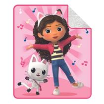 Cobertor Franco DreamWorks Gabby's Dollhouse Plush Sherpa 127x152cm