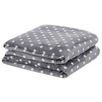 Cobertor Frio Intenso Cama Casal Queen Mantinha Flannel Grid