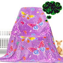 Cobertor Gdindff Butterfly Glow in The Dark para meninas 40x50
