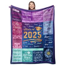 Cobertor Gevuto Graduation Class de 2025 150x125cm para Her Him