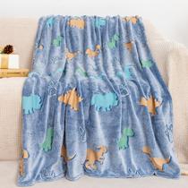 Cobertor GOSALISU Glow in The Dark Dinosaur 130x150cm