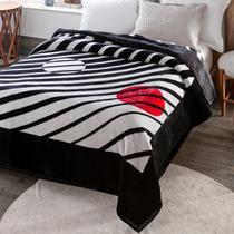 Cobertor Grosso E Quente Casal Antialérgico Raschel Estampas