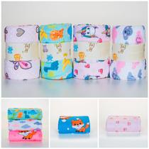 Cobertor grosso infantil para bebê manta fofura estampada soft aveludada super fofinha e quentinha