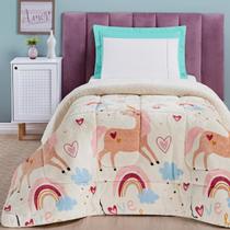 Cobertor Grosso Solteiro Estampado Mundo Kids Dupla Face Cobertor Grosso Solteiro Estampado Mundo Kids Dupla Face