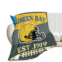 Cobertor Gyeong Football Fans Green Bay City Flannel 50x40cm