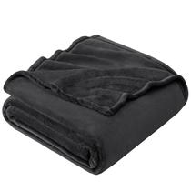 Cobertor Hansleep Fleece Plush Cozy Throw 127x152 cm de carvão