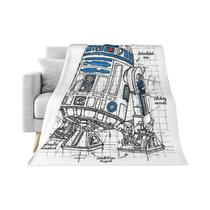 Cobertor Harajuku Com Estampa R2D2, Cobertor De Verão Para Ar Condicionado, Quente, Para Uso Interno
