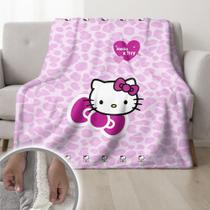 Cobertor Hello Kitty Duplo Pele De Carneiro 155x240cm