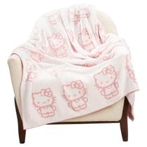Cobertor Hello Kitty Feather Knit Fluffy 127x152cm