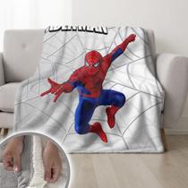 Cobertor Homem Aranha Duplo Pele De Carneiro 155x240cm