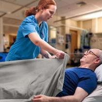 Cobertor hospitalar Avalon Bedding Twin Size 100% algodão cinza