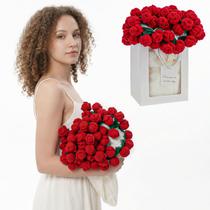 Cobertor HOYWOUL Flower Bouquet, presente romântico para mamãe, vermelho Cobertor HOYWOUL Flower Bouquet, presente romântico para mamãe, vermelho