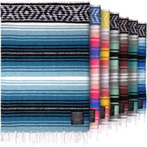 Cobertor Hydration Nation Mexican 178x127cm tecido à mão azul celeste