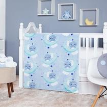 Cobertor infantil anti alergico 0,9 x 1,10 manta baby flannel blue