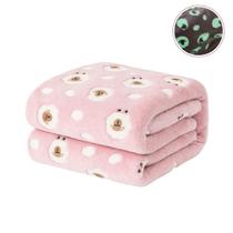 Cobertor Infantil Bebê Antialérgico Macio Brilha no Escuro Fleece 110x100cm Embalagem Plástica