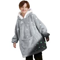 Cobertor infantil com capuz Giggling Getup Glow in Dark Sherpa