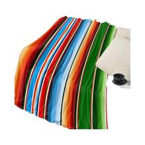 Cobertor Infantil Com Listras Mexicanas Coloridas, Macio E Quente, Flanela, Colcha Para Sofá,