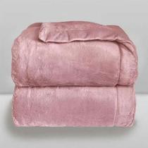 Cobertor Infantil Cosy Plush 110X90cm Laço Bebê Azul/Rosa/Branco