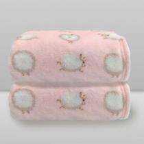 Cobertor Infantil Donna Laço Bebê Luxo Ovelha 90x110cm