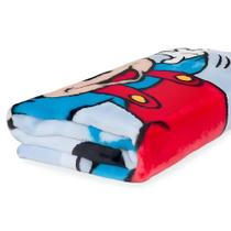 Cobertor Infantil Masculino Mickey Passinhos Disney Para Bebê Menino Berço Cama Manta Antialérgico Jolitex - Jolitex Ternille