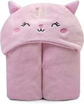 Cobertor Infantil Nia com Capuz 70x90 Rosa - Manta Microfibra