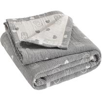 Cobertor infantil NTBAY 114x152cm de algodão musselina reversível