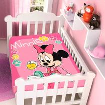 Cobertor Infantil Para Bebê Rosa Minnie Disney Jolitex