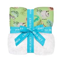Cobertor Infantil Posh Peanut Square Plush Patoo 40x40cm - Macio e de Bambu