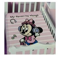 Cobertor Infantil Raschel Plus Disney Minnie e Mickey Bebê Rosa Azul Cobertor Infantil Raschel Plus Disney Minnie e Mickey Bebê Rosa Azul
