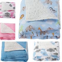cobertor infantil soft de 75cm x 90cm tecido em sherpa quentinho para o inverno