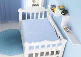 Cobertor Infantil Touch Sweet Bear Azul 80x110cm - Jolitex