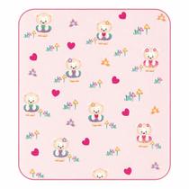 Cobertor infantil urso - 90 x 1,10 - rosa - jolitex Cobertor infantil urso - 90 x 1,10 - rosa - jolitex